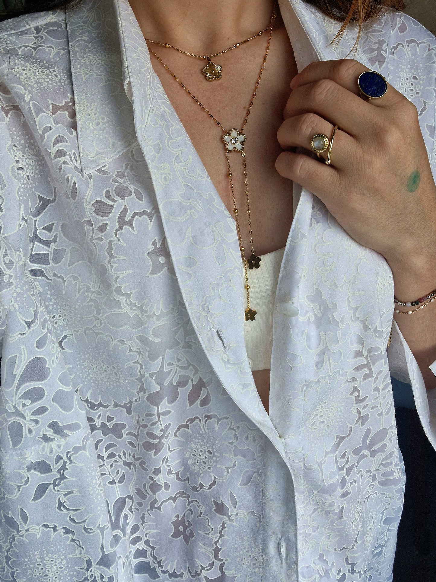 Collier Cascade de Fleurs